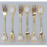 Dessertgabeln/ 6 pastry forks