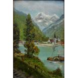 kleine Alpenseelandschaft / Small alpine scenery