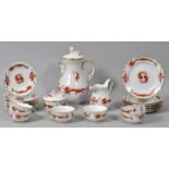 Kaffee/Teeservice, Meissen, roter Drache Gold. 21 Teile/ tea-/ coffee service Meissen