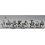 Konvolut Zinnfiguren / set of pewter military figures