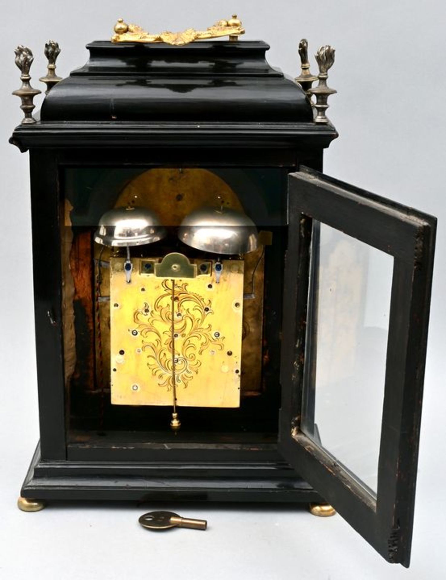 961 Stockuhr, A. Weber Buda/ bracket clock - Image 6 of 7