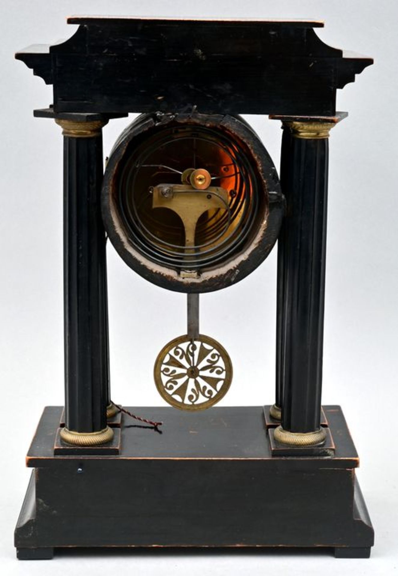 949 Stutzuhr, schwar/ bracket clock - Image 3 of 7