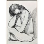 Meister, Willi, Litho, Sitzender Akt / Lithography, sitting nude