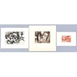 Körner, Gottfried, drei kleine Radierungen / Three small etchings