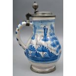 Birnkrug, Fayence/ fayence jug