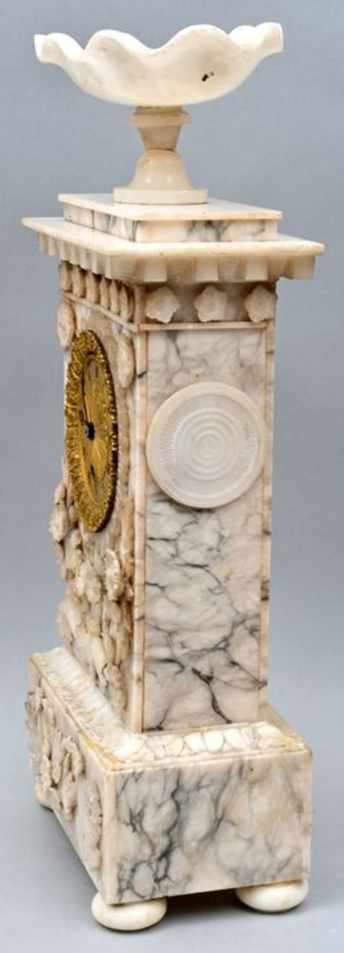 1013 Tischuhr, Alabaster/ mantel clock - Bild 2 aus 7