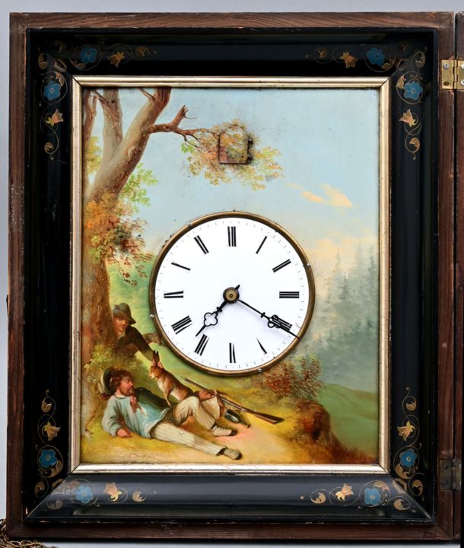 Kuckucksuhr mit Ölgemälde / Cocoo wall clock - Bild 8 aus 9