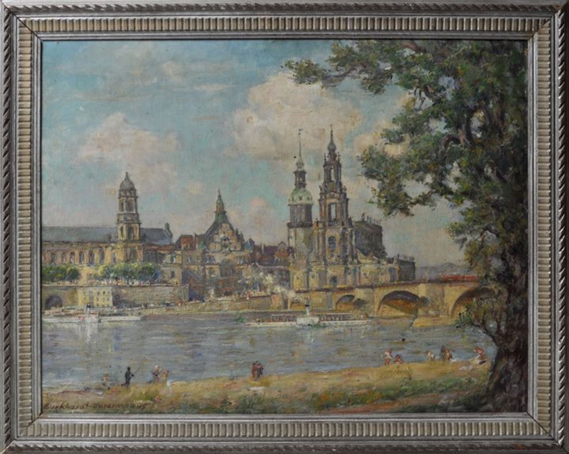 Burkhardt-Untermhaus, Richard. Gemälde ''Dresden'' - Bild 2 aus 5