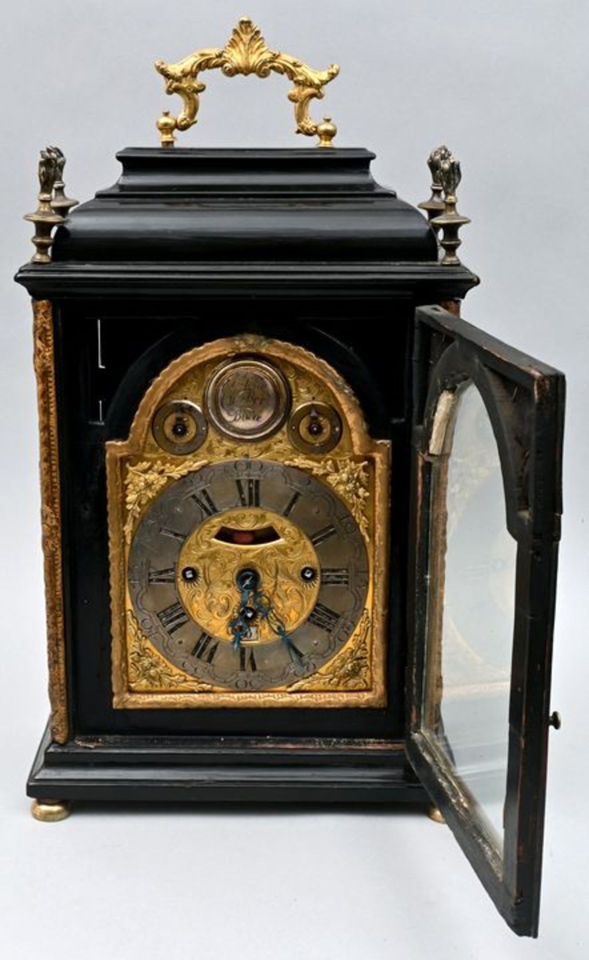 961 Stockuhr, A. Weber Buda/ bracket clock