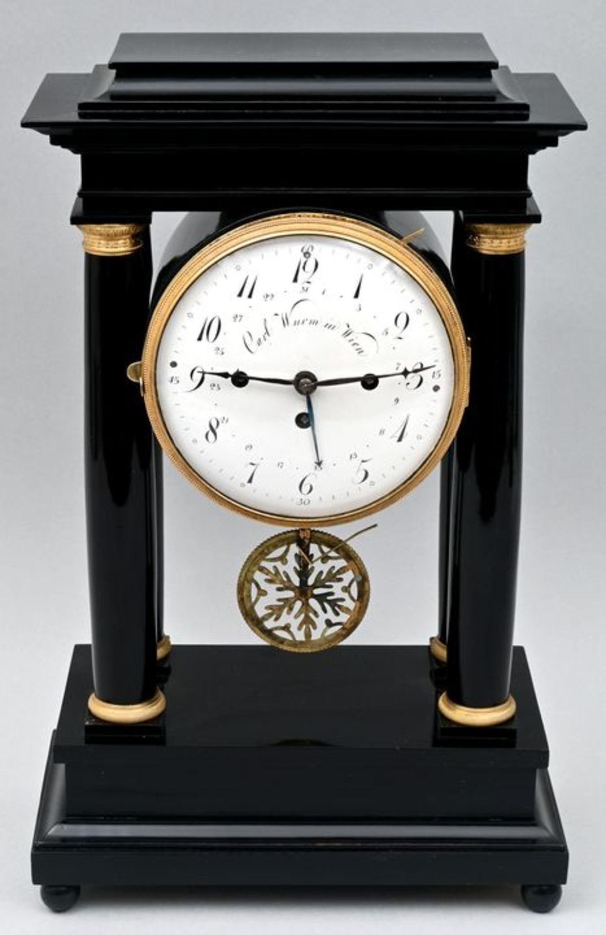 Stutzuhr, C. Wurm, Wien / bracket clock - Bild 2 aus 7