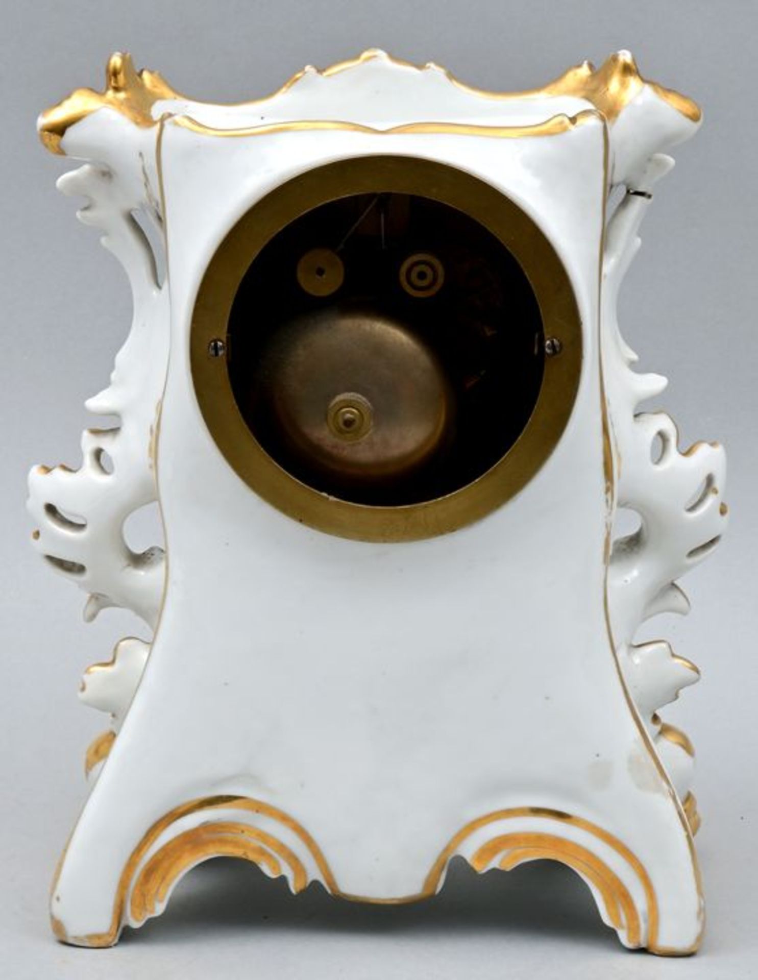 Stutzuhr, Porzellan / Porcelain clock - Bild 6 aus 8