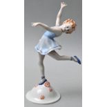 Vertikofigur junge Tänzerin / porcelain figure