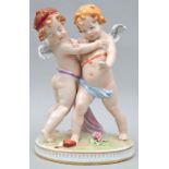 Porzellanfigurengruppe, Zwei Putti / porcelain figure