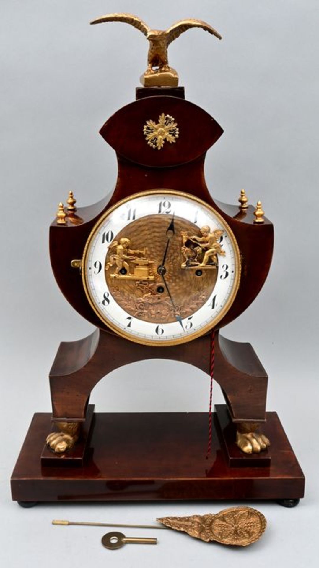 962 Stutzuhr Kossek Prag / Table clock Prague - Bild 2 aus 8