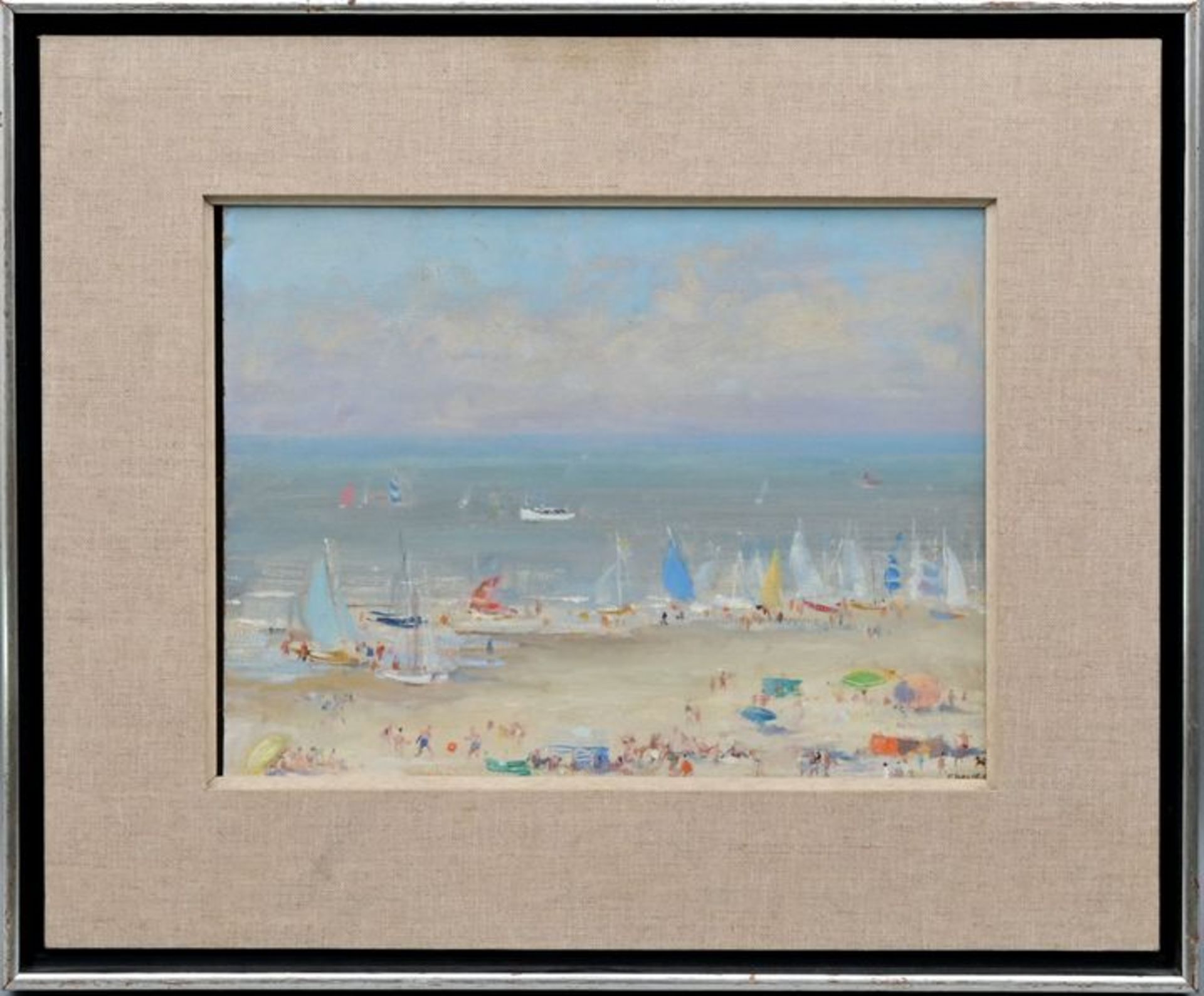 Hollemann, Frida, Strandbild / Hollemann, Frida, beach scene - Bild 4 aus 5