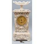 1013 Tischuhr, Alabaster/ mantel clock