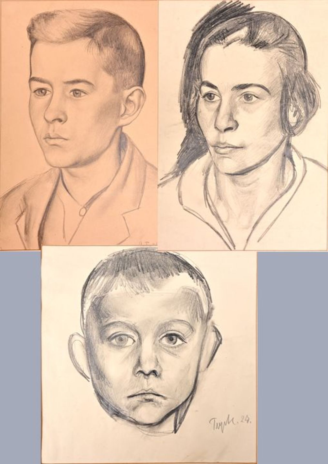 Trepte, 3 Portraits / Trepte, Portraits