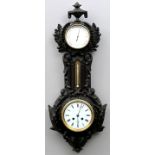Barometer-Uhr / Wall clock with barometer