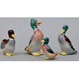 Entenfamilie / porcelain figures, duck
