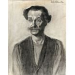 Wollanke Kohlezeichnung / charcoal drawing of a man