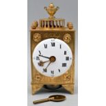 Tischuhr, Messing / Table clock, brass