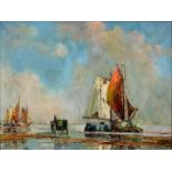 unbekannt Segelboote / painting with boats