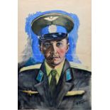 Boschi, Michail, Bildnis des Astronauten Beregowoi / Portrait painting