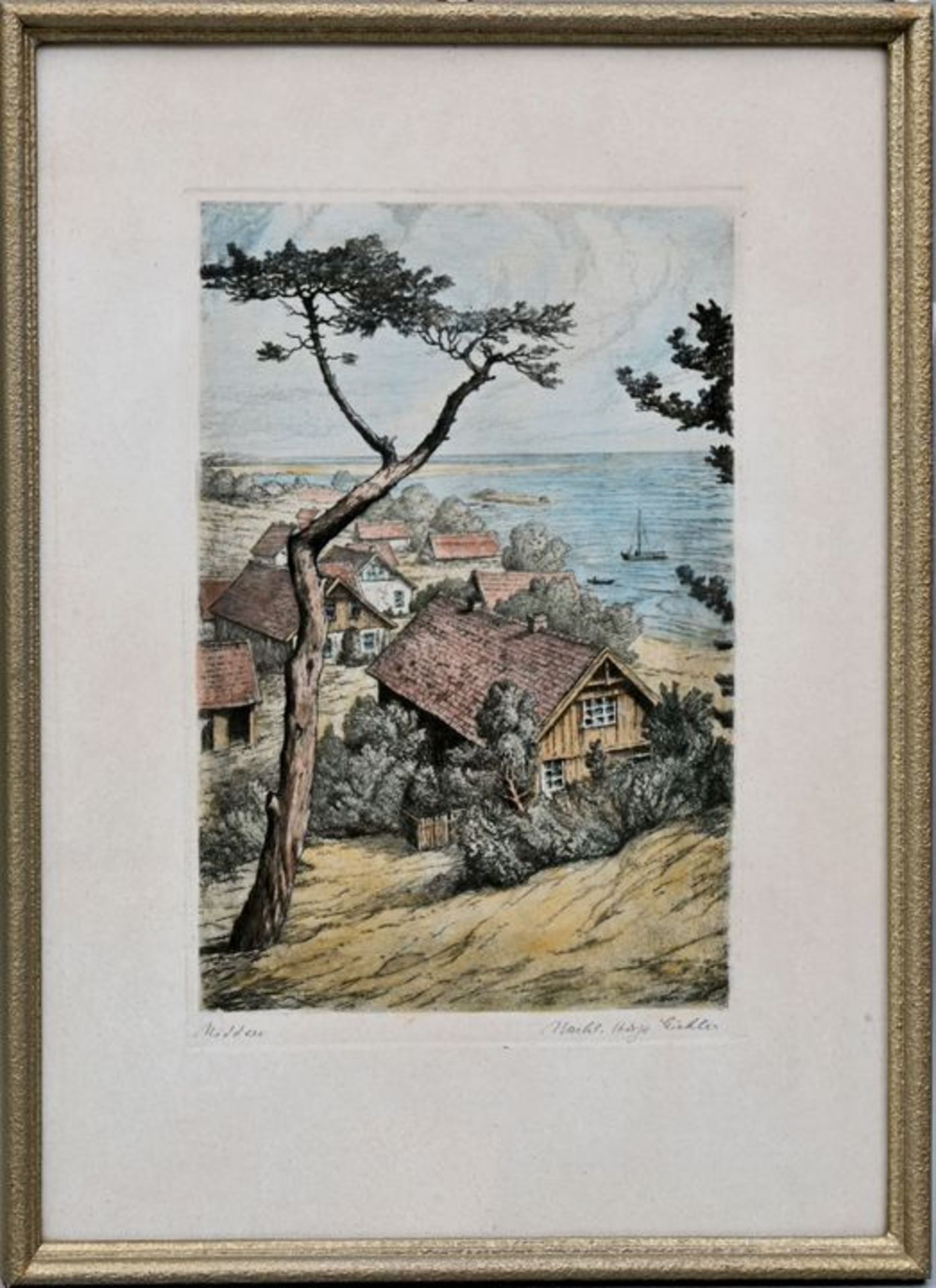 Eichler, Hugo Grafik, Nidden / etching - Bild 2 aus 3