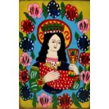 Hinterglasbild / folk art glass painting