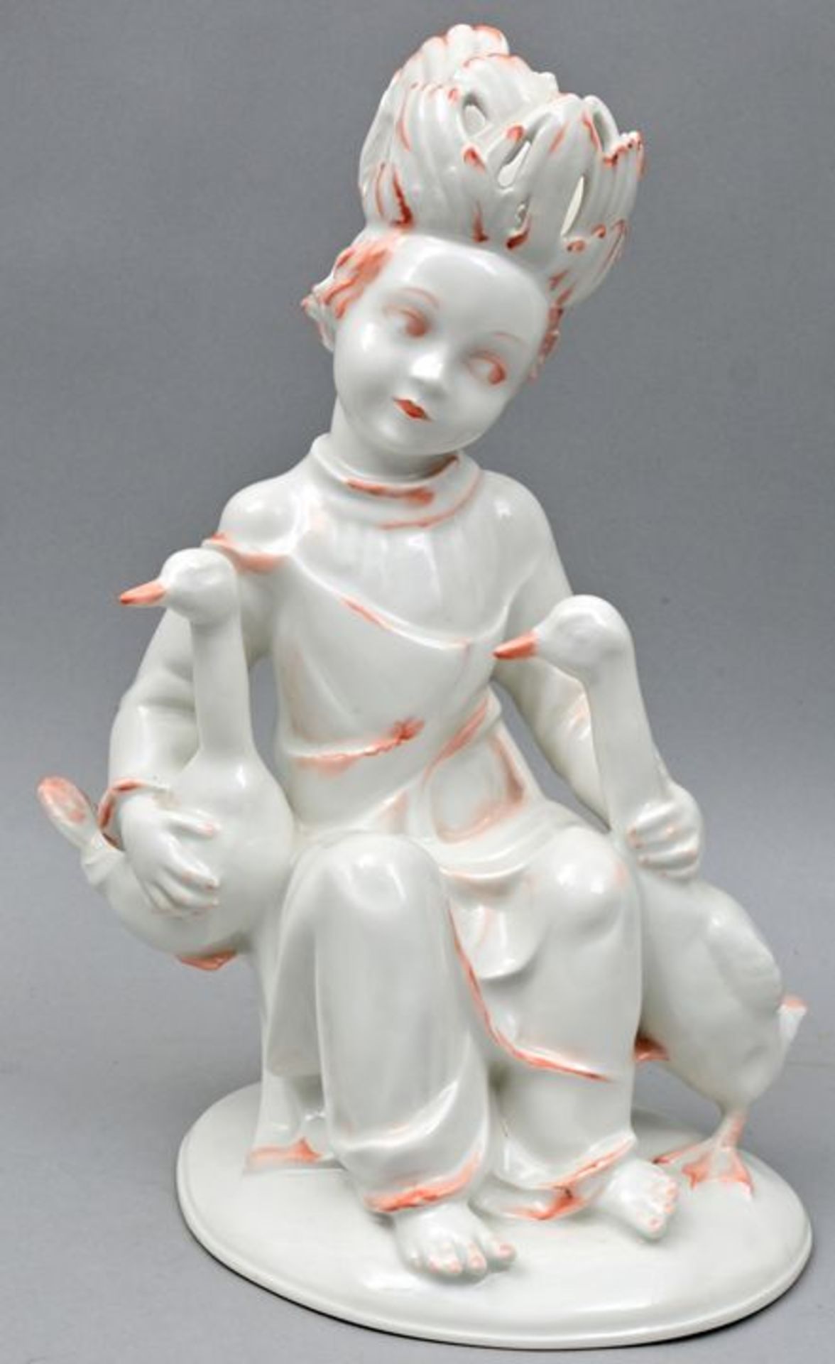 Porzellanfigur Gänsekönig/ porcelain figure