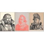 Geissler, 3 Kurfürsten Portraits / Three portraits of Brandenburg Electors