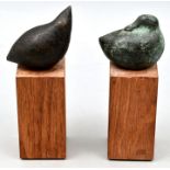 Zwei Vogel-Bronzen / Two Bird bronzes