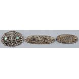 Teile Silberschmuck / Three pieces silver jewellery