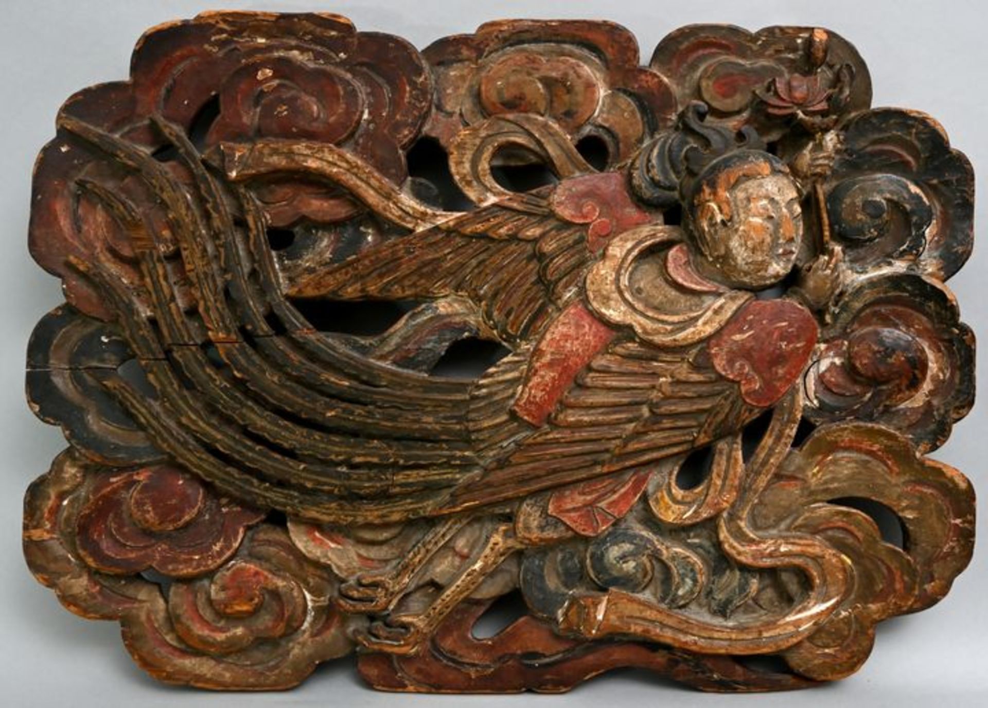 Schnitzrelief China/ carved relief of the moon goddess