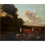 Velde, Adrian van de, Landschaft mit Viehherde / Landscape painting with cows