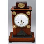 Tischuhr, Holzkorpus / Table clock, wooden corpus