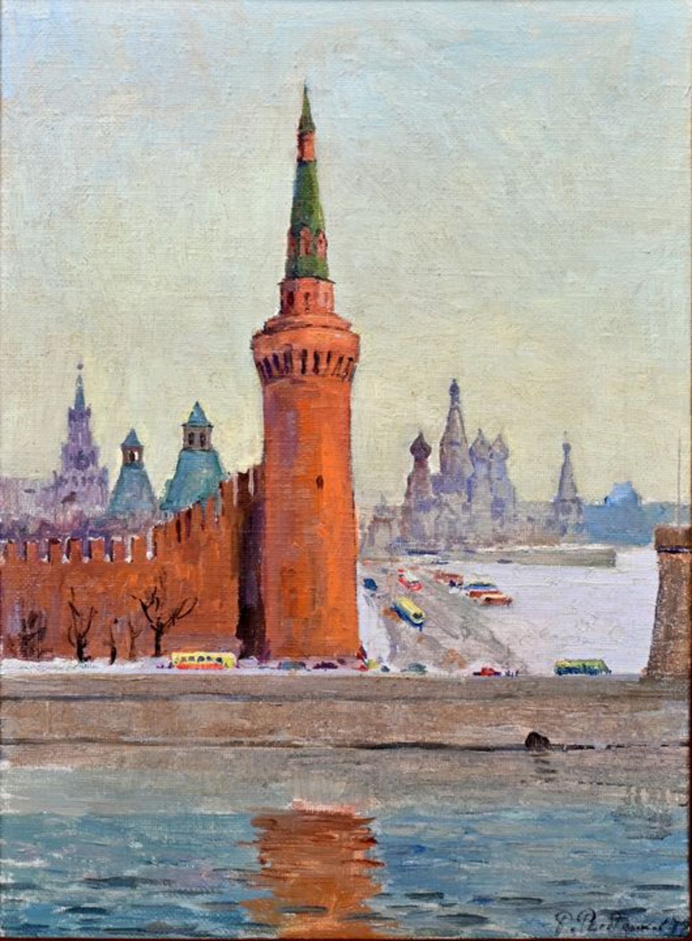 Rubchenkov, Boris Fedorowich, Ansicht vom Kreml Moskau / Kreml view