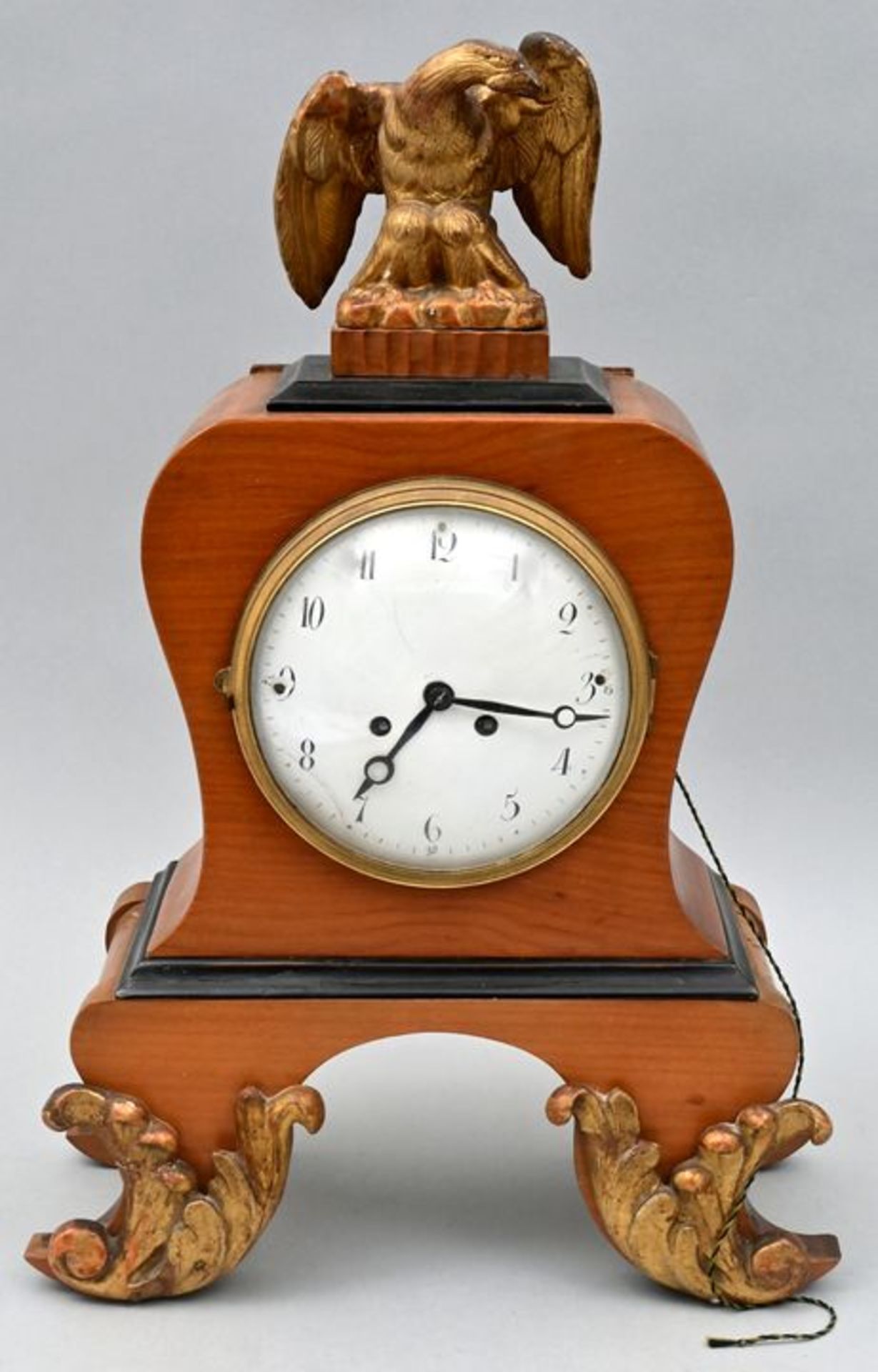 Stockuhr, braun / Table clock eagle