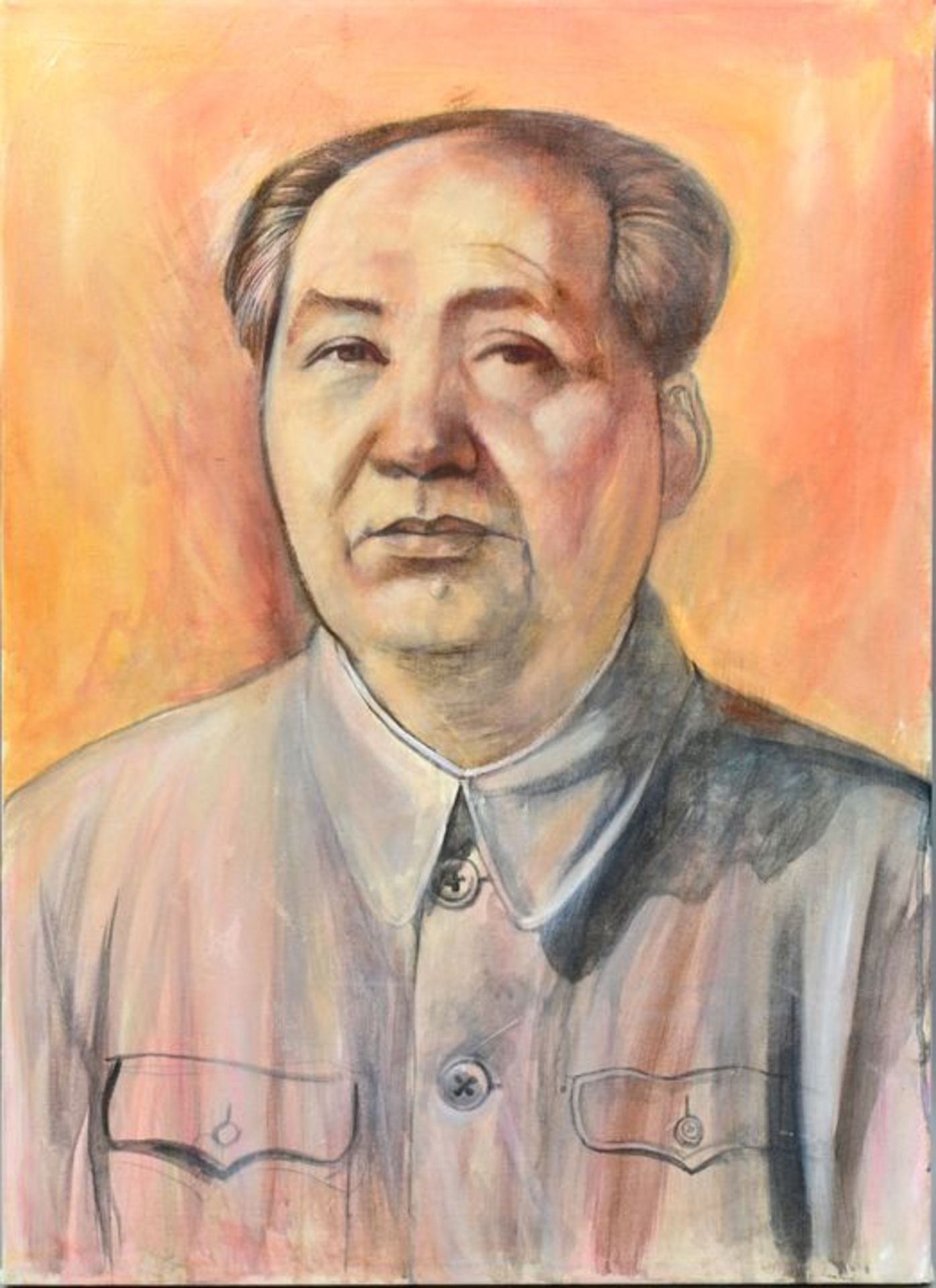 Unbekannt, Mao Tse Tung / portrait painting