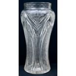 Vase, Glas geschliffen / Vase, glass