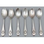 Kaffeelöffel/ 6 silver coffee spoons