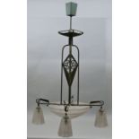 Deckenlampe, Frankreich / art déco ceiling lamp