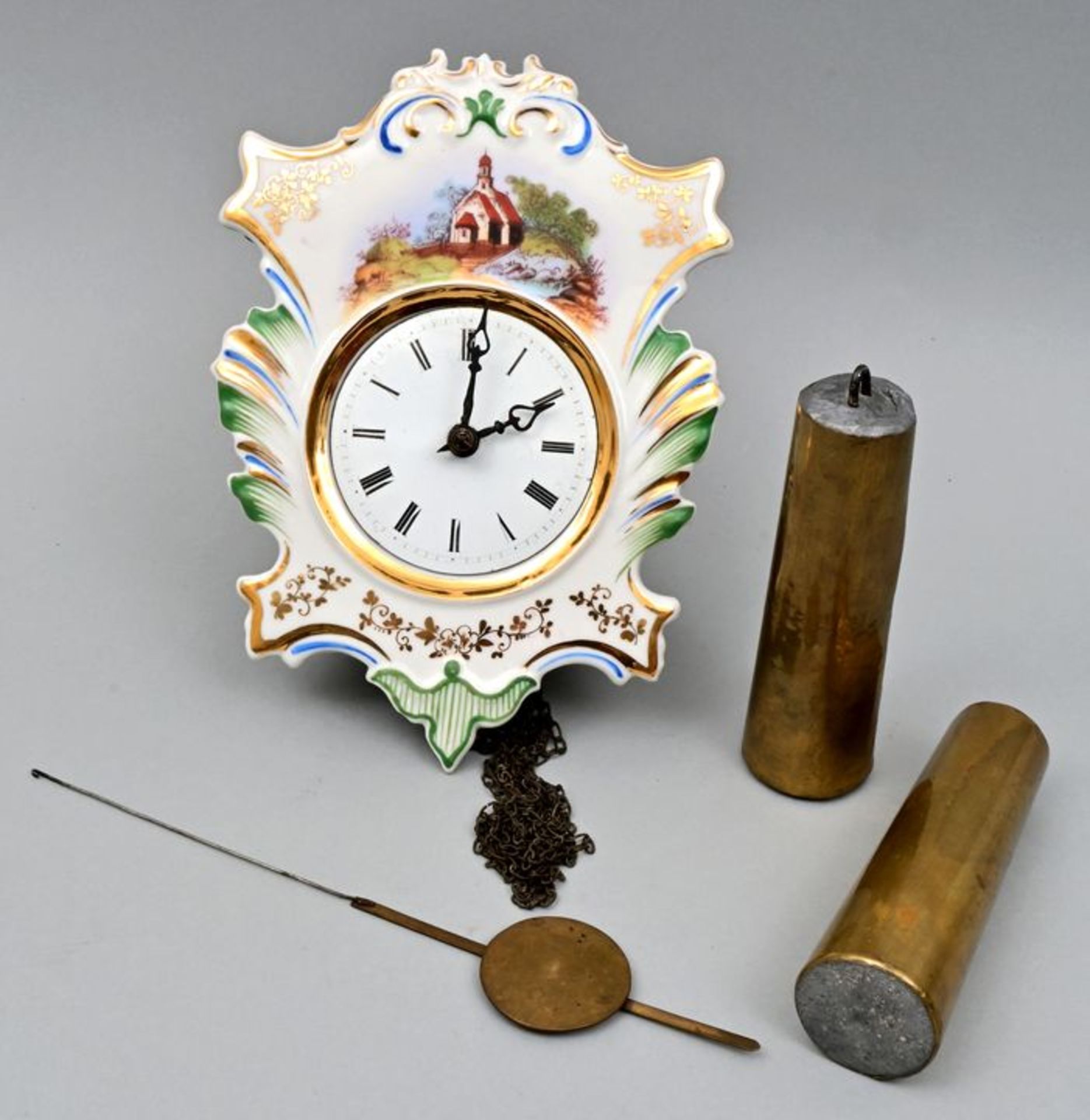 Porzellanuhr Carlsfeld / porcelain wall clock