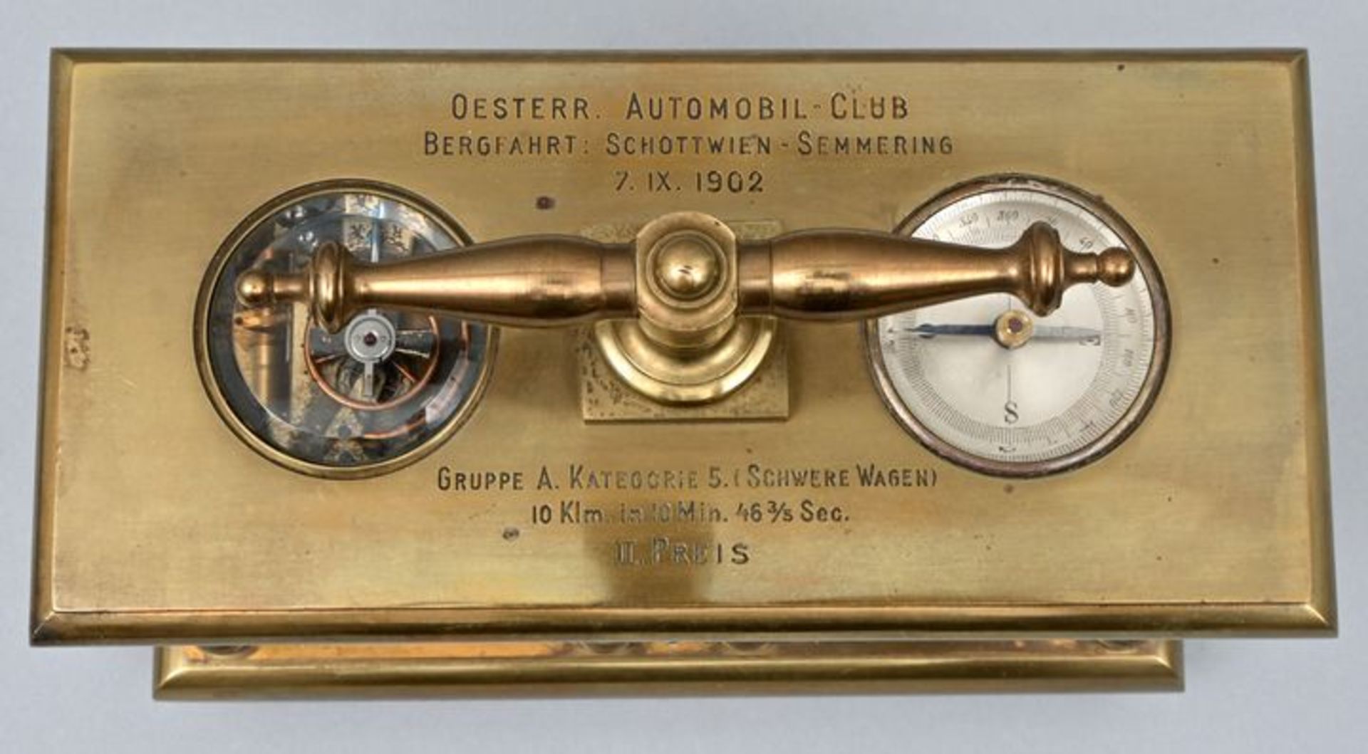 Reiseuhr L. Schuch, Wien, Budapeset Autom. Club / Travel clock - Bild 7 aus 7