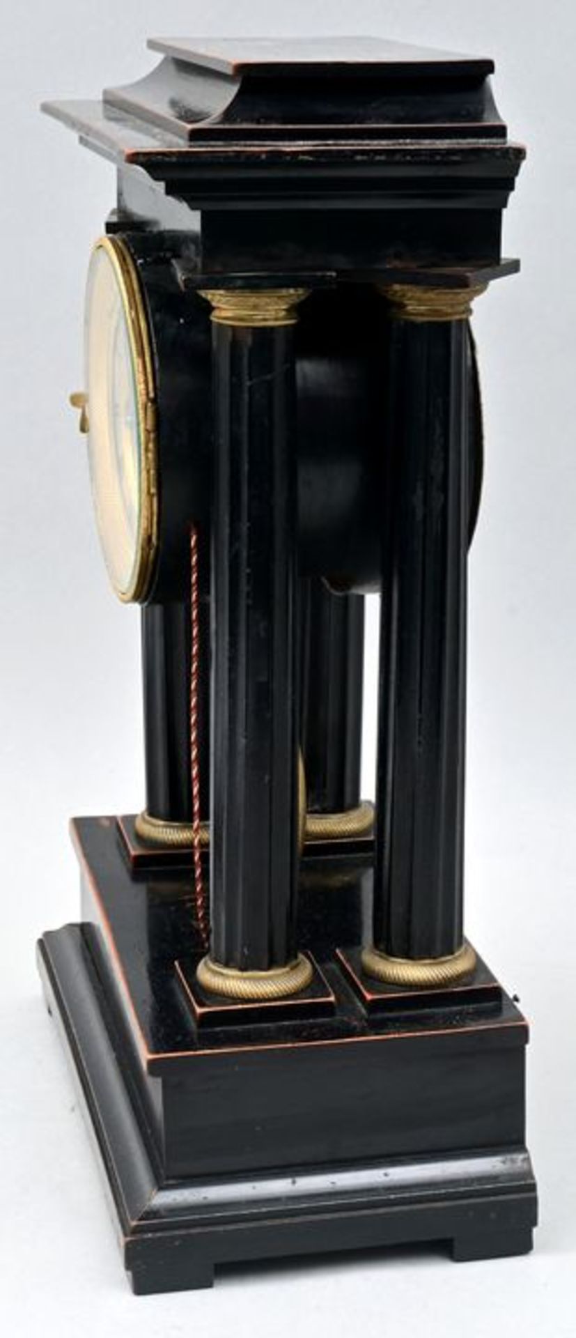 949 Stutzuhr, schwar/ bracket clock - Image 2 of 7