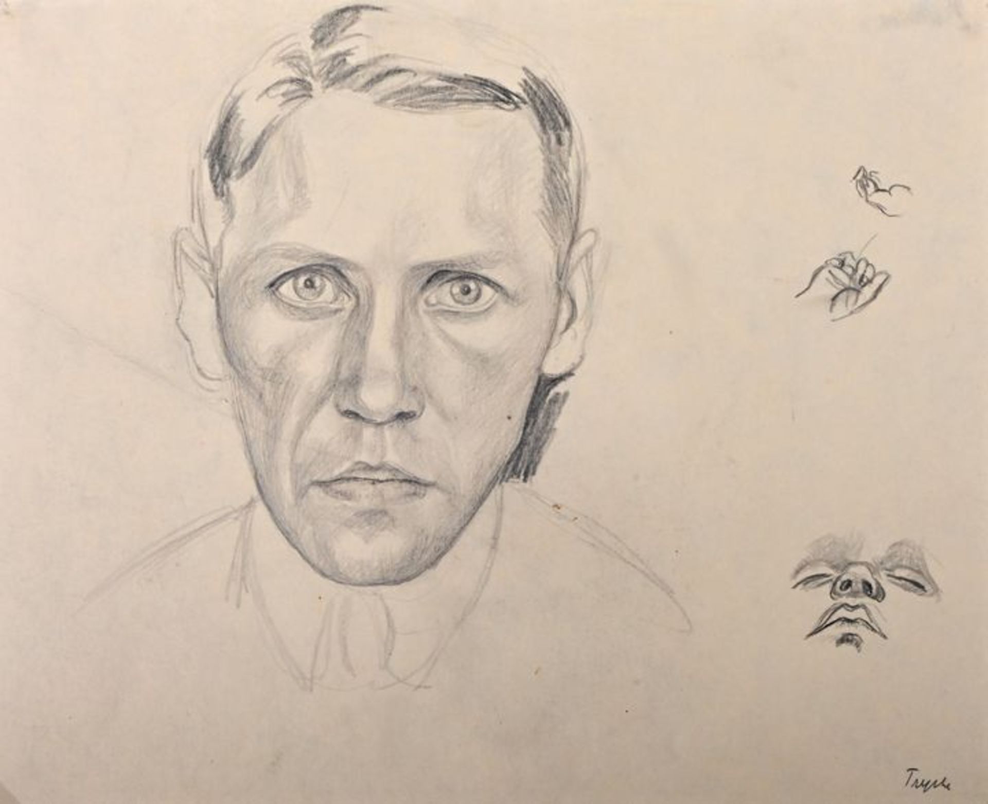 Trepte, Selbstpotraits / Trepte, Self-portraits - Image 4 of 5