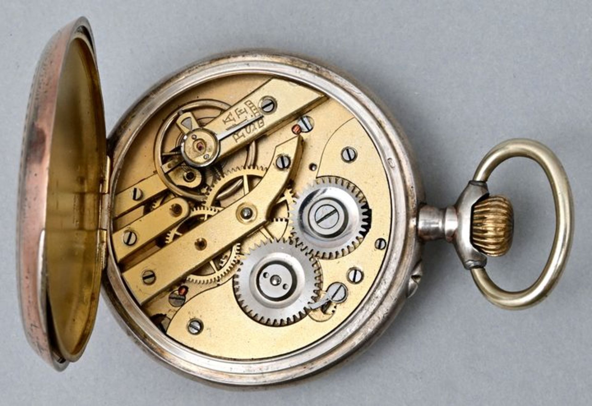 Taschenuhr mit Ständer und Glasdom / Pocket watch with stand and glass dome - Bild 7 aus 7