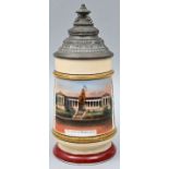 Bierkrug ''Bavaria'' / Porcelain stain with bottom lithophane