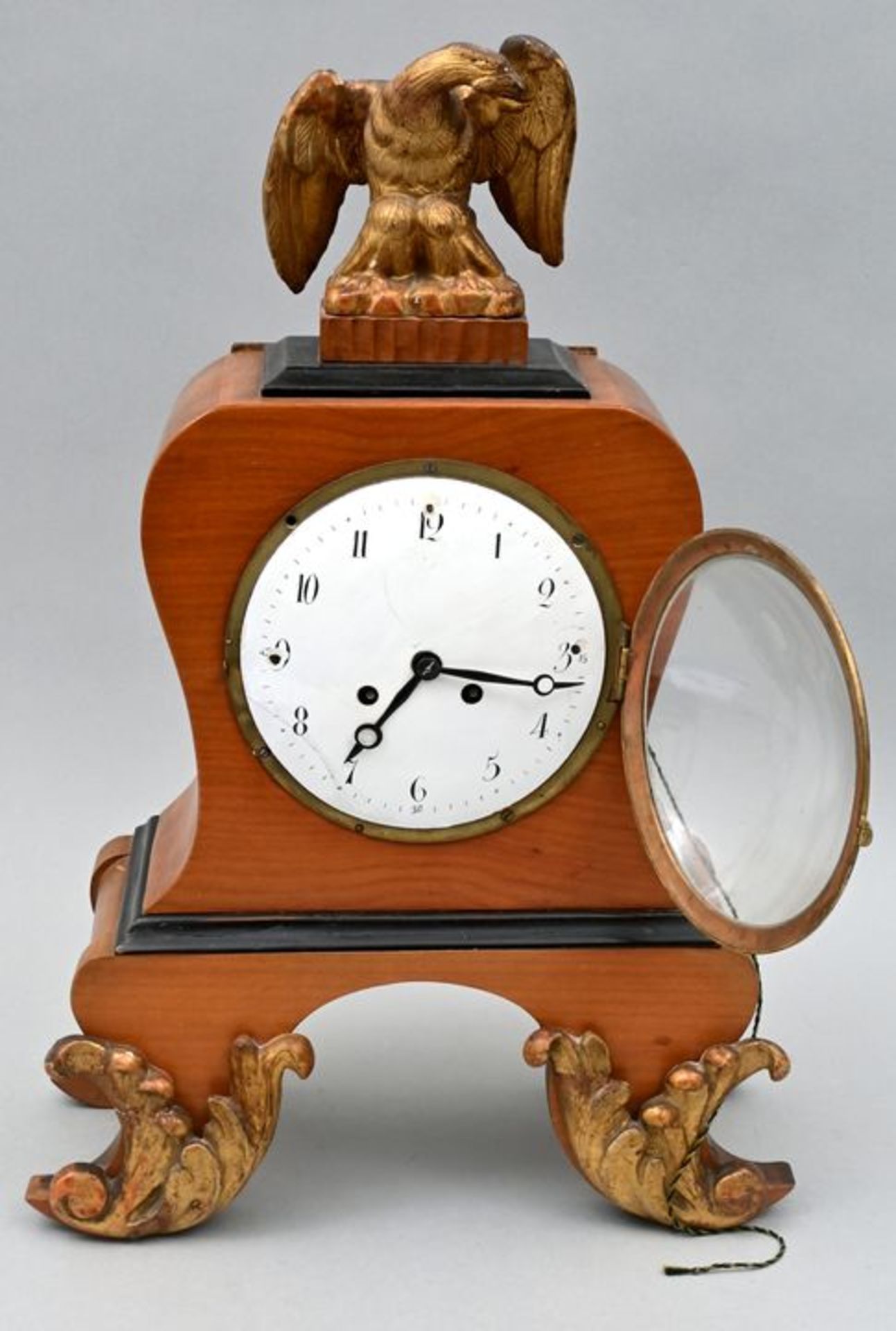 Stockuhr, braun / Table clock eagle - Bild 2 aus 7