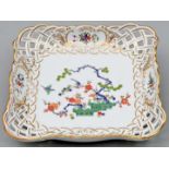 Durchbruchschale, Meissen / perforated tray, Meissen